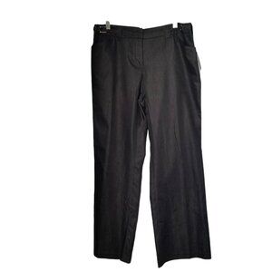 NEW AB Studios Women's Black Wide Leg Career Wear to Work Pants Size 12